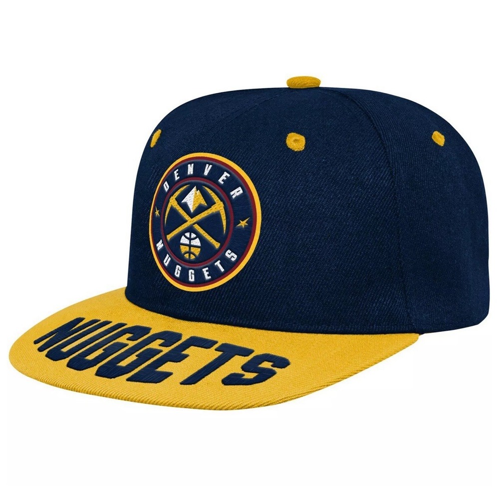 Denver Nuggets Hat Cap Snapback Youth Blue Yellow NBA Basketball Adjustable Kids